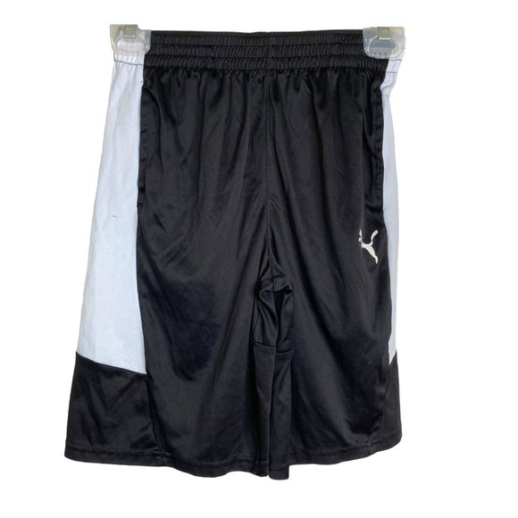 Puma Other - PUMA Boy's Black with White Stripe Athletic Shorts Size L